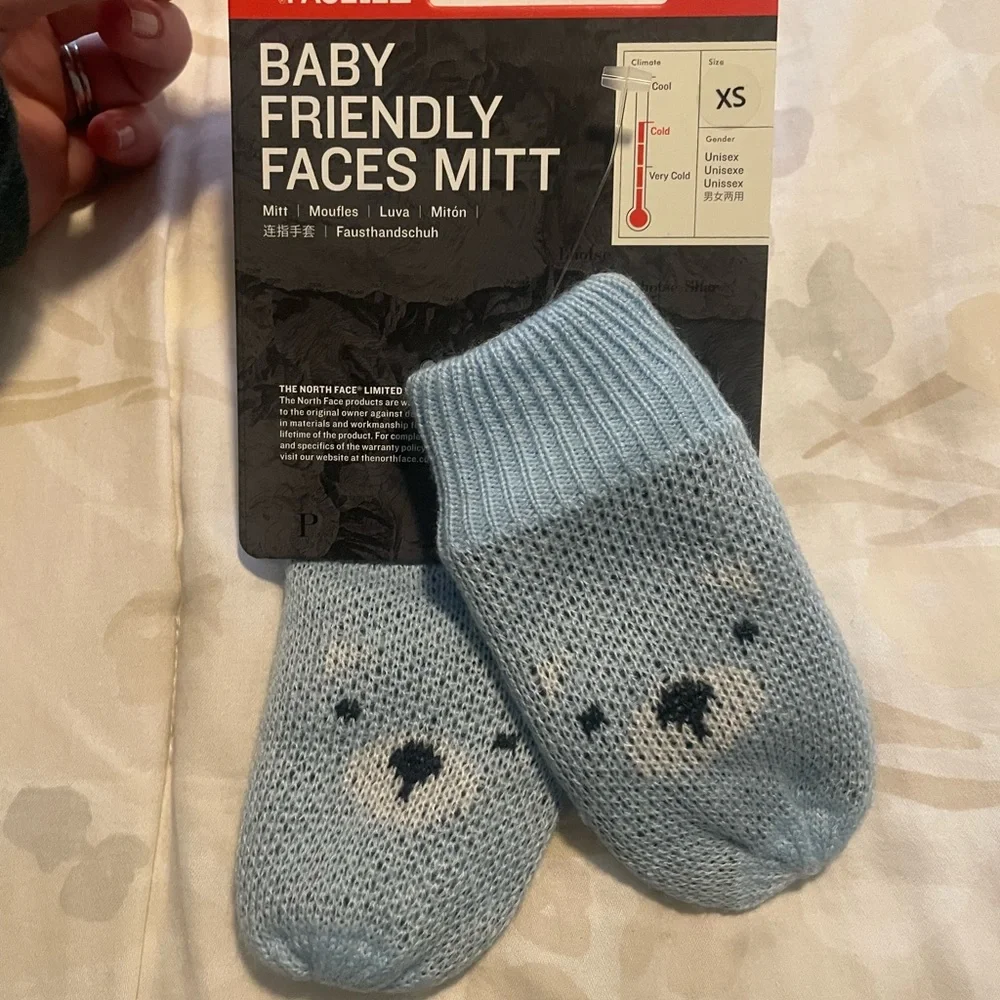 The North Face Baby Mittens - Light Blue